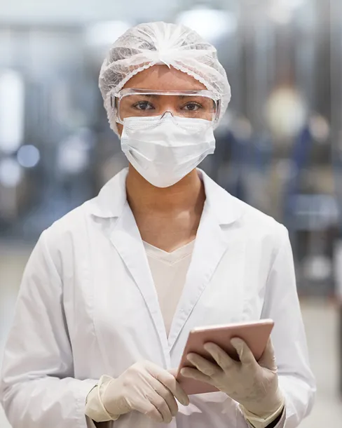 Pharma manufacturing-lab lady